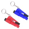 2pcs Car Escape Tool with Clip Car Safety Keychain: 2