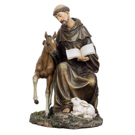 Joseph's Studio by Roman - St. Francis Figure, for 10" Scale Renaissance Collection, 8.5" H, Resin and Stone, Religious Gift, Decoration, Collection, Durable, Long Lasting