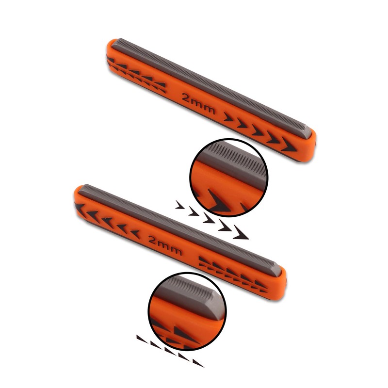 Metallor Guitar Fret Crowning Files Dual Sized Compact Fret Dressing