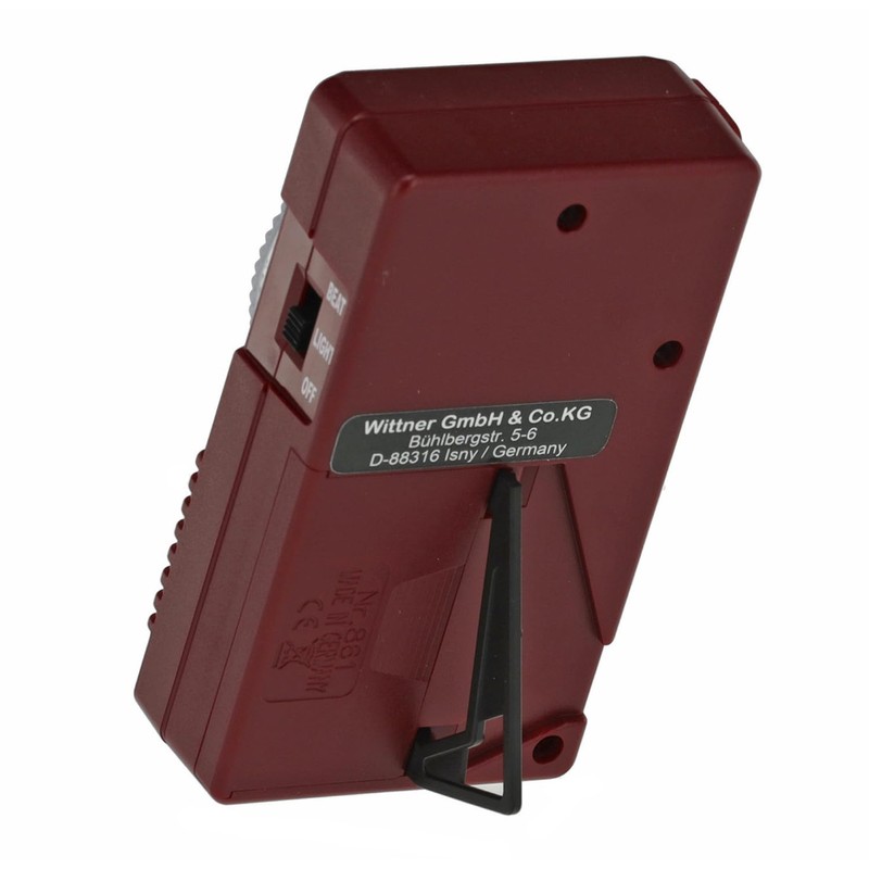 Wittner QM 2 Metronome Taktell Ruby Red Including Earphones with