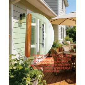 Sliding Door Handle Replacement Set,Non-Keyed(White)3-15/16 H.S.