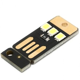 USB LED Powered Keychain Night Light Card Night Lamp Pocket USB LED KGD07938 100ea