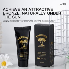 Tanning Body Cream – Selbstbräuner Lotion Mit Natürlichen & Organischen Inhaltsstoffen, Sonnenlose Bräunungscreme Für Männer & Frauen, Lang Anhaltende Bräune Für Alle Hauttypen (2 Stück)