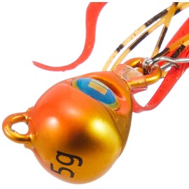 Major Craft Nano Lava Lure, 0.2 oz (5 g), Fluorescent Orange Gold NARB