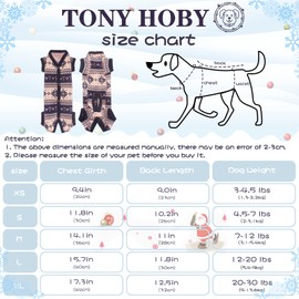 TONY HOBY New Year Dog Sweater, Knitted Winter Pet Sweater, Cold Weater Dog Shirt for Small Medium Dog (Blue, Boy, L)