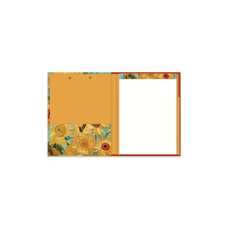 Robert Frederick Clipboard Folder With Notepad – Van Gogh Sunflowers