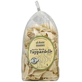 Al Dente Garlic and Herb Pappardelle Pasta, 12 Ounce (Pack of 6)