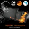 Pack of 2 Fireproof Document Bags 34 x 25 cm,