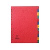 Elba A4 January to December Pressboard Dividers, Assorted Colours, 1
