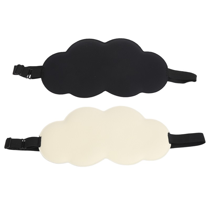 2Pcs Sleep Eye Shade Cloud Shape Versatile Comfortable Breathable Skin