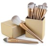 METREY Professional Makeup Brushes 14 Pcs with Holder, Foundation Eyeshadow