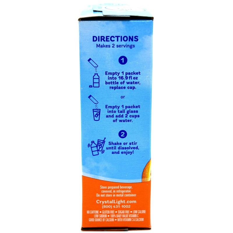 Crystal Light Classic Orange On The Go 10 Sachet Drink