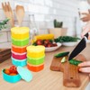 saerryor 15Pc Small Food Containers with Lids, 90ML Plastic Snack