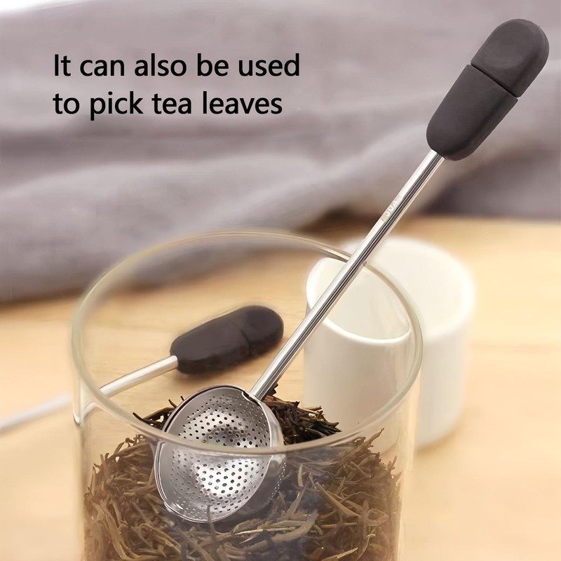 Kuskins Stainless Steel Tea Ball Infuser with Rotating Handle, Fine