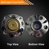 2 x Front/Rear Wheel Hubs & Bearings Assembly Set Replacement