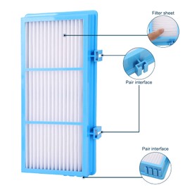 Filtro HEPA de repuesto para purificador de aire con filtro AER1 para filtro HAPF30at-Total Air HAPF, filtro HAPF30at y filtro HAP242 Holmes, (4 filtros True HEPA + 8 de refuerzo de carbono) 1.2 x 10 x 4.6 pulgadas