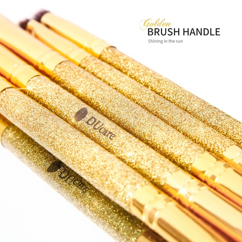 DUcare Eyeshadow Brush Set Duo End Eye Makeup Brush Golden