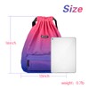 XMRSOY Mochila de gimnasio con cordón resistente al agua, nailon,