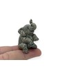 ChangThai Design Tiny 1¾"High Gray Baby Elephant Calf Sitting Figurine