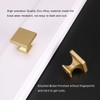 homdiy 10 Pack Gold Cabinet Knobs Brushed Brass Dresser Drawer