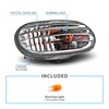 AmeriLite for 1997-2002 Mitsubishi Mirage LS/DE Coupe Sedan Chrome Side