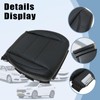 SecosAutoparts Driver Side Bottom Replacement Perforated Leather Seat Cover Black