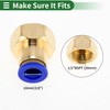 HOPESPANNER Push to Connect Air Fittings 3/8" Female Thread Air