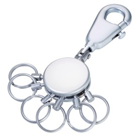 Troika PATENT Keyring keyholder with carabiner and 6 exchangeable rings