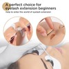 LASHVIEW Lash Mannequin Head , with 4 Pairs Replaced Eyelids