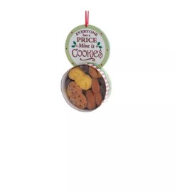 Kurt Adler Christmas Christmas Ornament Faux Cookies In A Box W/ Saying Style A