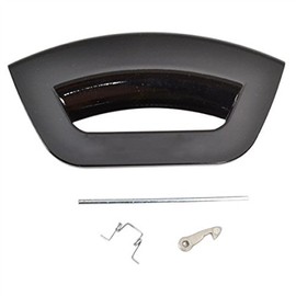SPARES2GO Black Door Handle Futura Lever Latch Kit for Hotpoint - Ariston Washing Machines WMD 942K EU WMF 823K FR