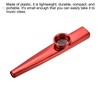 MECCANIXITY Kazoo Musical Instrument Aluminum Alloy Red with Flute Diaphragm