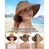 EINSKEY Women's Wide Brim Sun Visor Packable Floppy Straw Hat