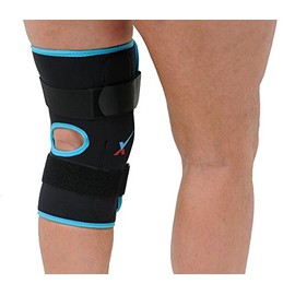 Orthotix Express Orthopaedic- 12" Hinged Knee Brace With Front Opening Wraparound Design & Malleable Polycentric Hinges for Mild to Moderate Medial/Lateral Stability