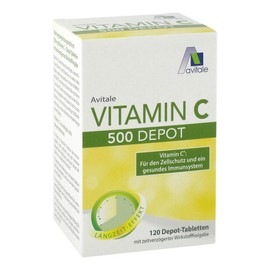 Avitale Vitamin C 500 mg Depot for Cell Protection* and a Healthy Immune System, 120 g