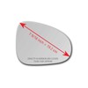 Heated Convex Mirror Glass for 2011-2017 Volkswagen Touareg Passenger Side