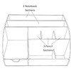 My Space Organizers Clear Acrylic Desk Oganizer, 9 Compartments, Office