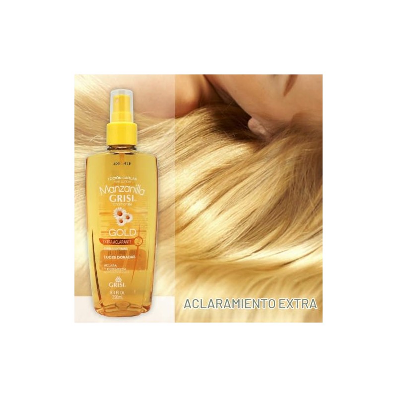 Grisi Chamomile Hair Lotion Manzanilla Lightens & Detangles 8.4 oz..