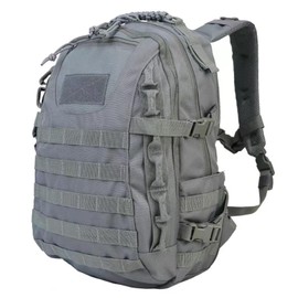 Visnalefry 35L 1000D Nylon Camping Backpack Waterproof Trekking Fishing Hunting Bag Outdoor Tactical Molle Climbing Rucksack Bag (grey)