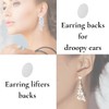 Transparent Earring Support Patches, Lightweight Adhesive Ear Lobe Stickers for
