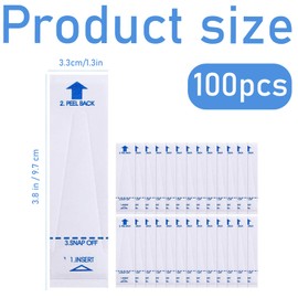 Pack of 100 Thermometer Protective Covers, Probe Covers, Electronic Thermometer Cover, Fever Thermometer, Thermometer Covers for Oral Armpit, Rectal, Electric Thermometer