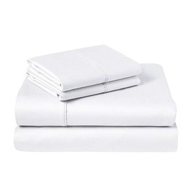 Loft Hotel King Sheet Set - White 4 Piece Ultra-Soft Microfiber Bed Sheets - Double Brushed Breathable Bedding - Hypoallergenic - Wrinkle Resistant - Wicks Moisture