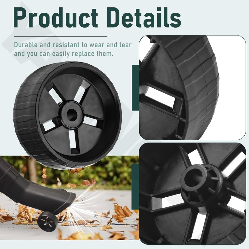 50026858 Trivac Leaf Collection Bag W/Replacement Wheel Assembly Compatible with