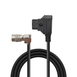 D-Tap to Hirose 4-Pin Male Coiled Power Cable Compatible with Sound Devices 688, 644, 633, Zoom F8/F4, MixPre-10 II, SmallHD AC7, DP7 Monitors, V-Mount & Gold Mount Battery Power Adapter, 31”