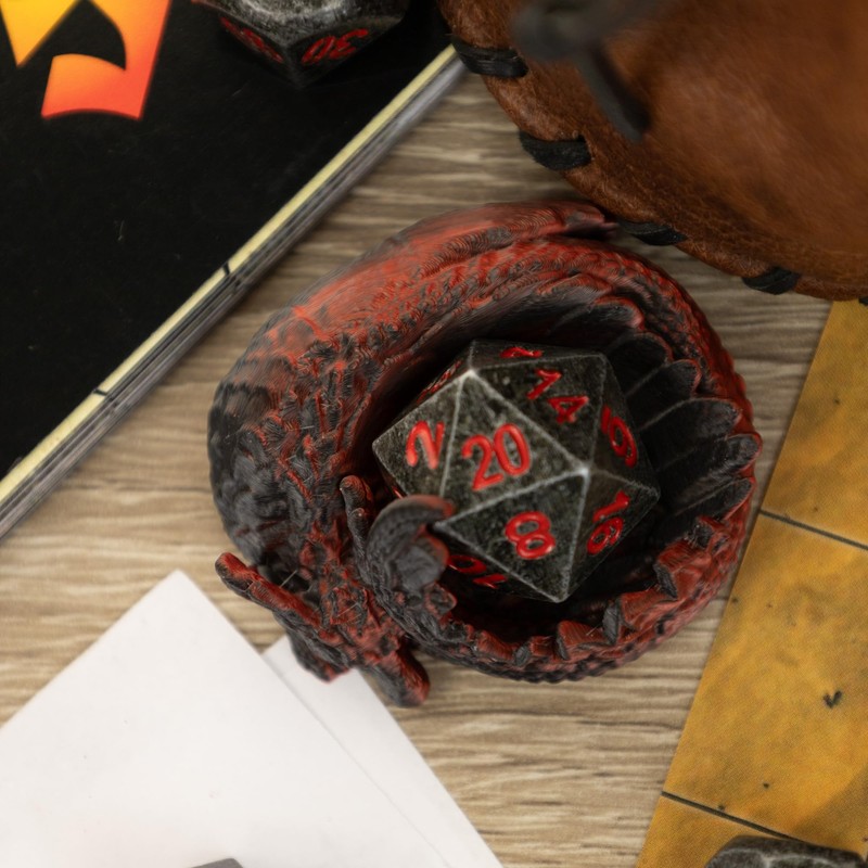 PLAYMATS FABV002 Cube Holder, Black/Red, 5 x 5 cm