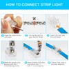 4Pin 8mm RGB LED Light Strip Connectors 20Pcs Waterproof LED