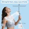 RINBOU Foam Shower Head with Dual-Mode Foam/Clear Water Spray, High