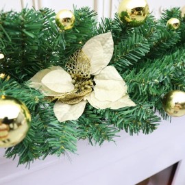Artificial Vines Garland Faux Hanging Plants Greenery Decorations for Bedroom Table Centerpieces Wall Party Wedding Room Decorcolor: Green, size: 270cm