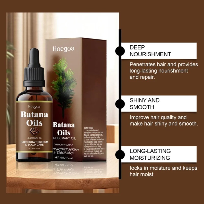3pcs Aceite De Batana,mejora El Brillo Del Cabello Y La