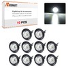 MADCATZ Meerkatt 3/4 Inch Mini Round White 3 LED Side